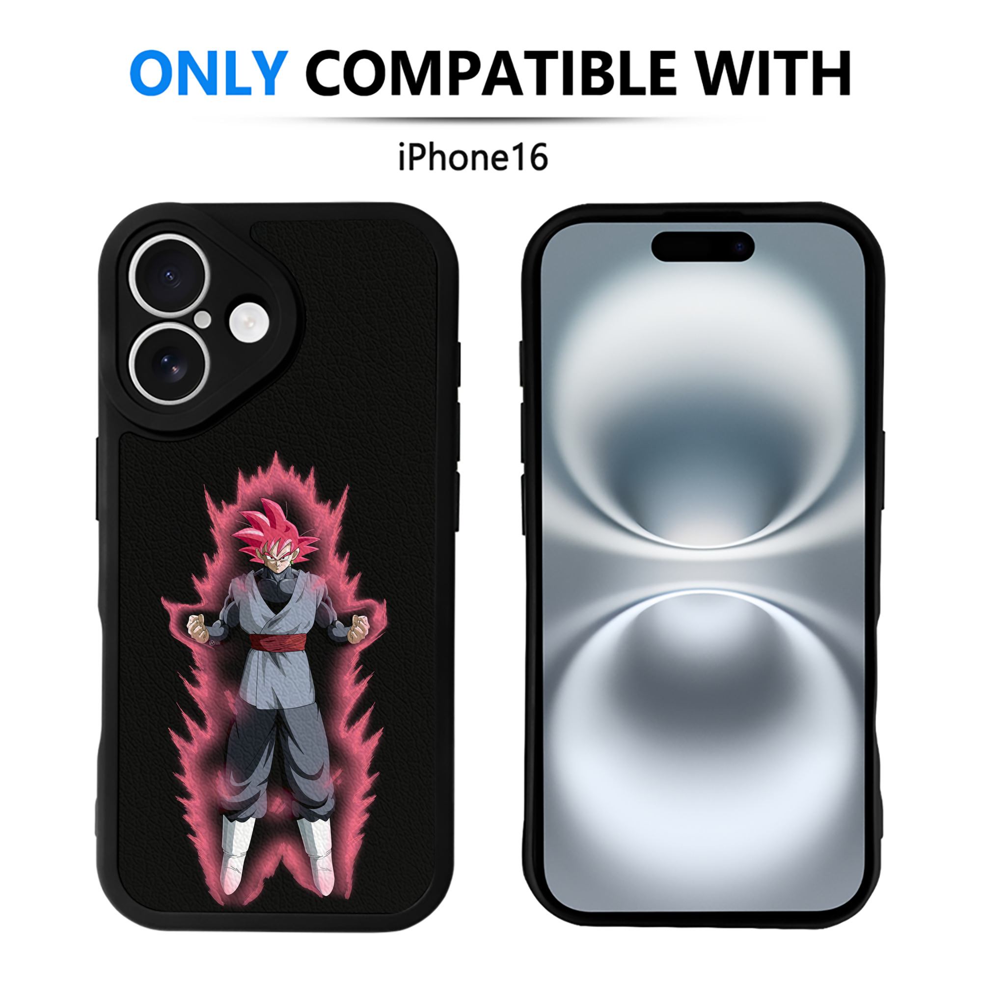 （画像用） ドラゴンボール ベジット DRAGON BALL Vegetto 【iPhone 16シリーズ対応】シリコンスマホケース（レザー調） 材質：シリコン